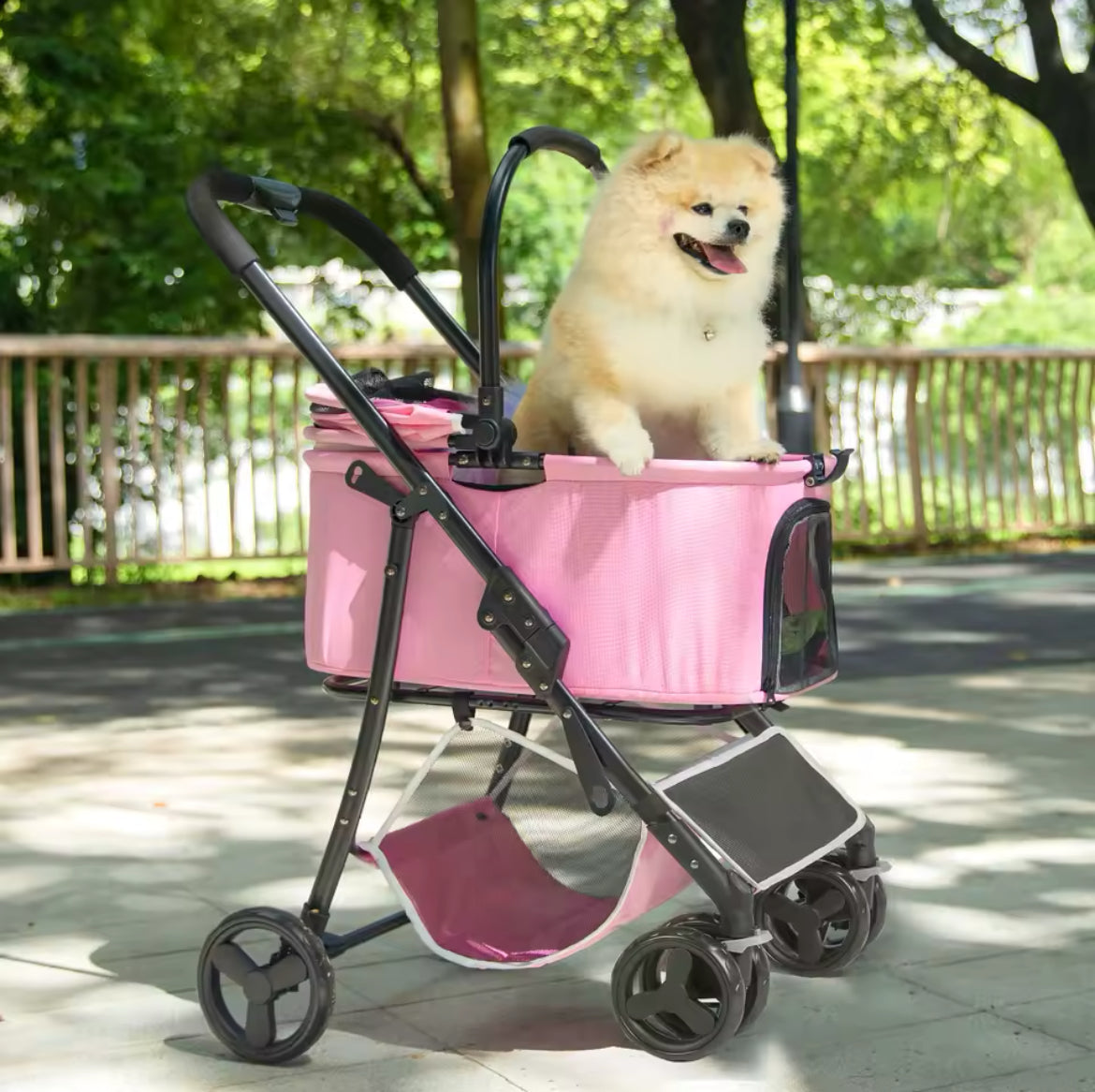 Pink 3-1 Pet Stroller