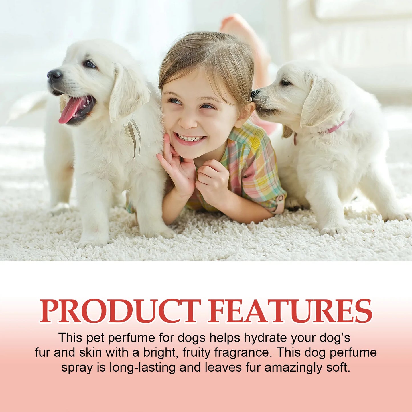 Pet Deodorizing Spray Dogs Kitten Odor Deodorant Air Fresh Long-Lasting Cleaning Pet Freshener Spray
