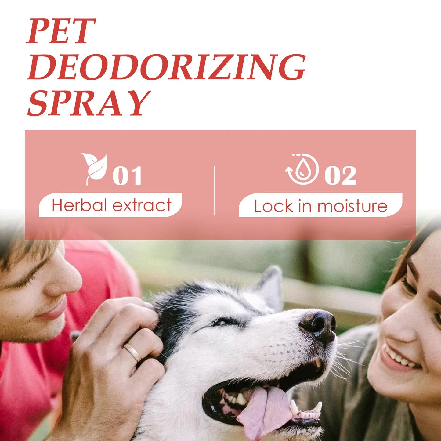 Pet Deodorizing Spray Dogs Kitten Odor Deodorant Air Fresh Long-Lasting Cleaning Pet Freshener Spray