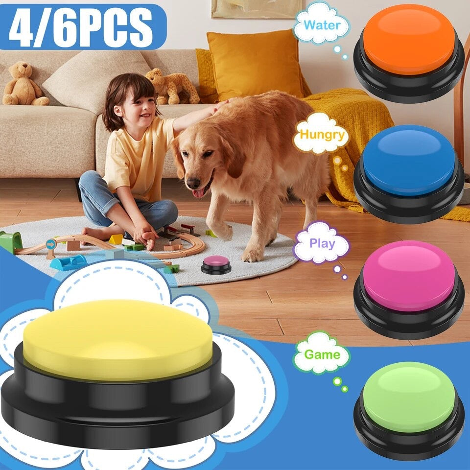 Dog speech button Recording buttons interactive pets communication buzzer
Audio