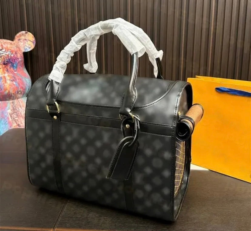 The Luxe Pup™ Designer-Inspired Pet Carrier – Fashion Travel Bag for Small Dogs & Cats