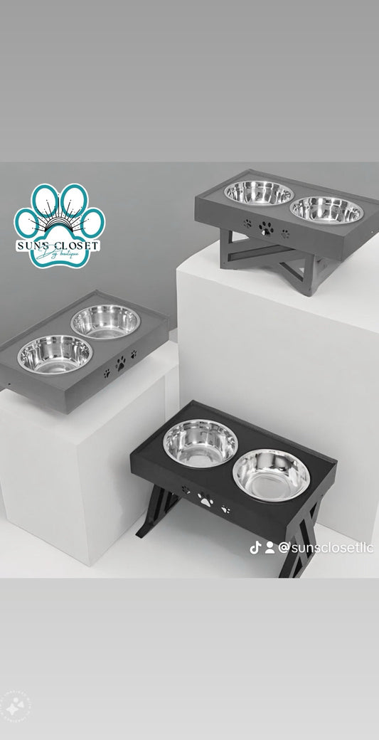 Cuencos ajustables para perros y mascotas para comida y agua