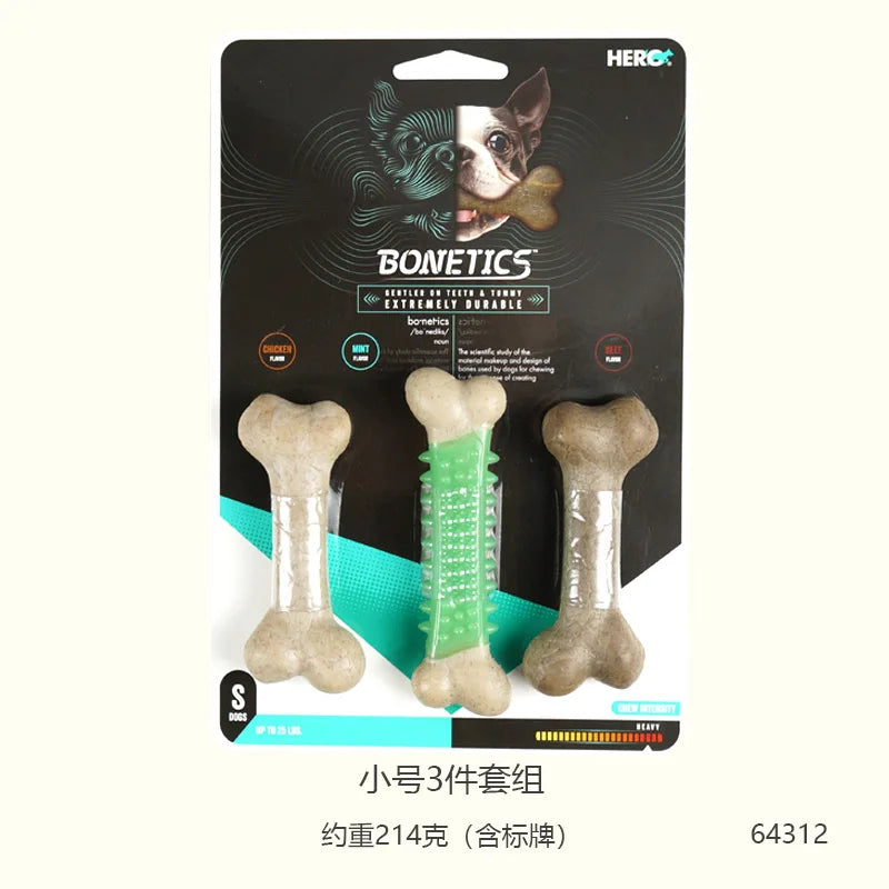 CAITEC Juguetes para Perros Juguete para Masticar Hueso Duradero Resistente a Las mordeduras Ideal para Lanzar y perseguir Adecuado para Perros pequeños y Grandes