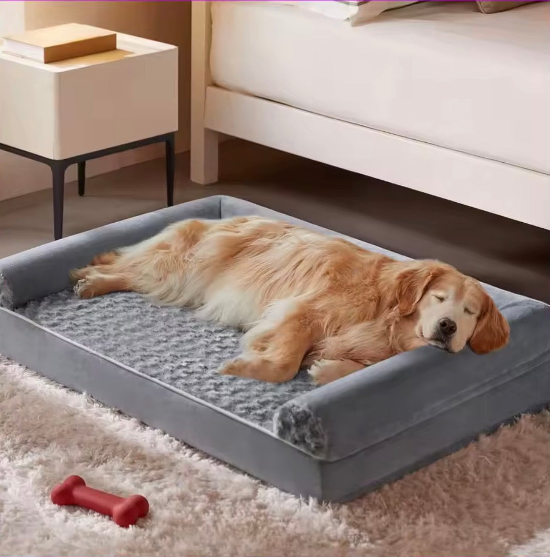 Orthopedic Dog Bed for Large Dogs, Mobility and Joint Support, Waterproof Couch Pet Bed with Washable Cover