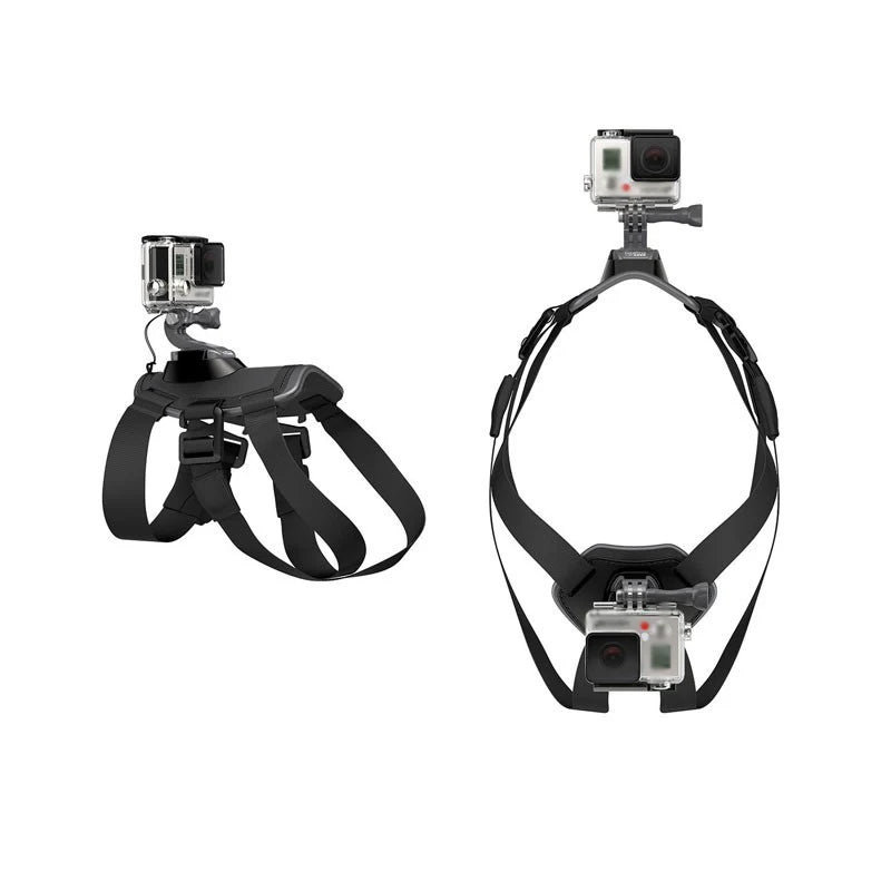 Banda ajustable para perro para Gopro hero11 10 9 8 7, arnés para perro, correa para el pecho, soporte para cámara deportiva para SJCAM para Xiaoyi