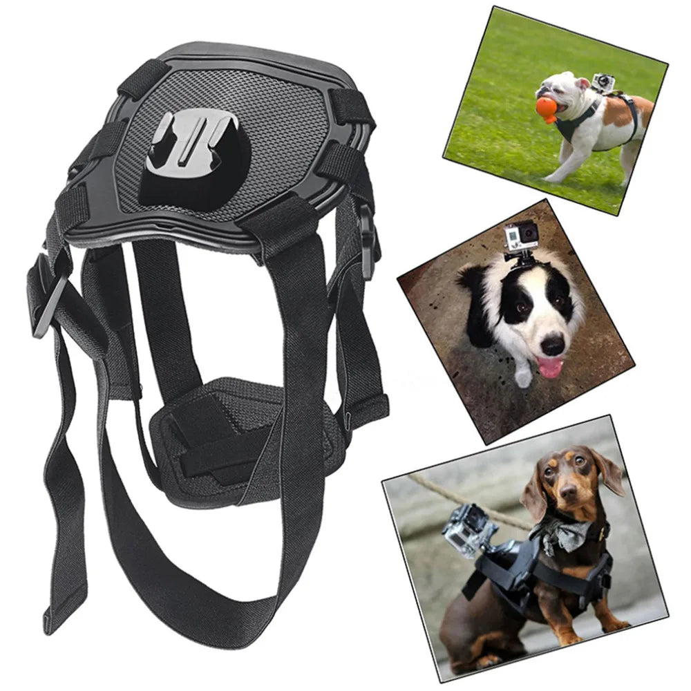 Banda ajustable para perro para Gopro hero11 10 9 8 7, arnés para perro, correa para el pecho, soporte para cámara deportiva para SJCAM para Xiaoyi