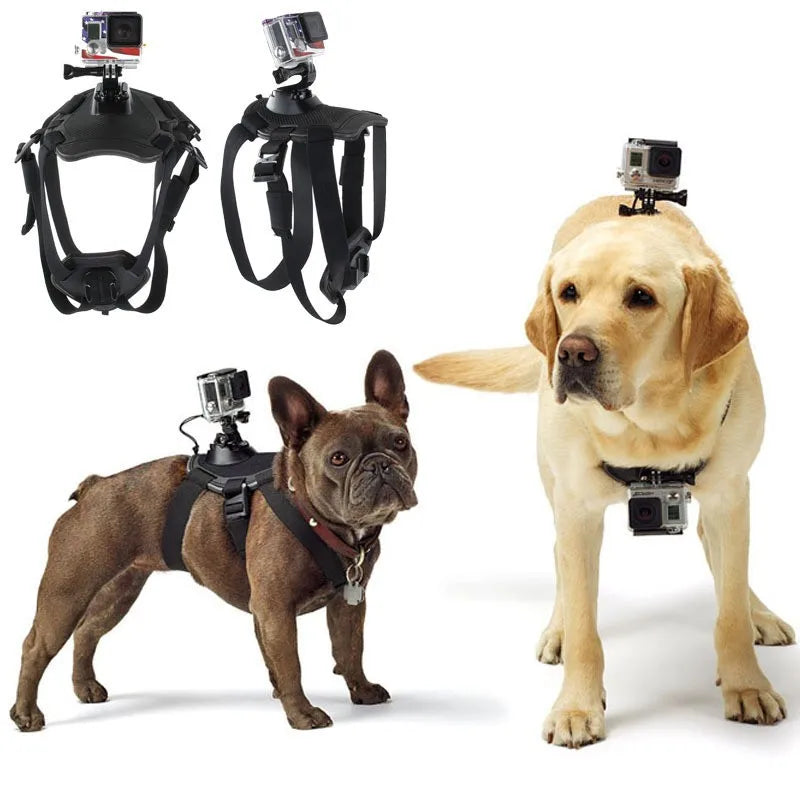 Banda ajustable para perro para Gopro hero11 10 9 8 7, arnés para perro, correa para el pecho, soporte para cámara deportiva para SJCAM para Xiaoyi